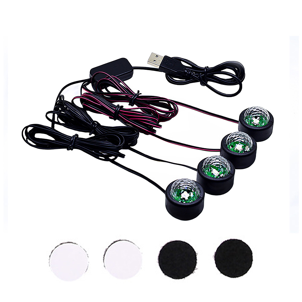 Miniatura 5 de Luz led set x4 carro multicolor FK23C-16